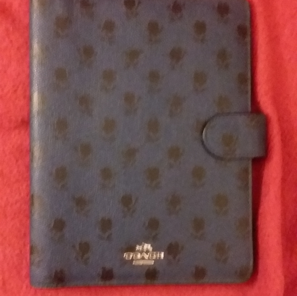 Coach Badlands floral print notebook cover